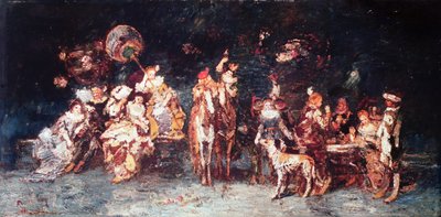 Nächtliches Fest, 1875 von Adolphe Joseph Thomas Monticelli